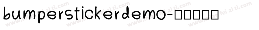 bumperstickerdemo字体转换