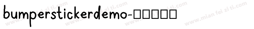 bumperstickerdemo字体转换