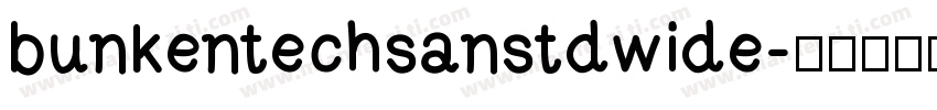 bunkentechsanstdwide字体转换
