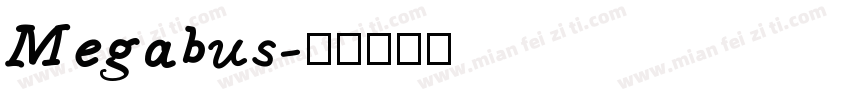 Megabus字体转换