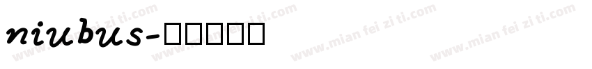 niubus字体转换