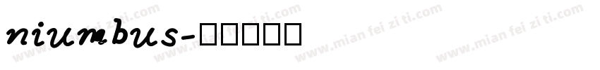 niumbus字体转换
