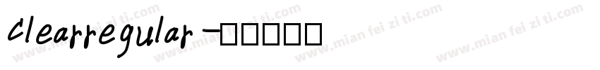 Clearregular字体转换