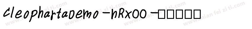 CleophartaDemo-nRxOO字体转换