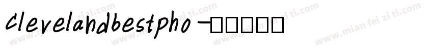 Clevelandbestpho字体转换