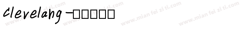 Clevelang字体转换