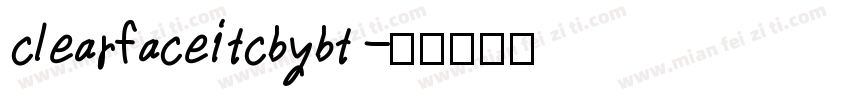 clearfaceitcbybt字体转换
