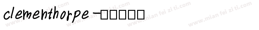 clementhorpe字体转换