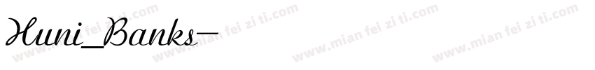 Huni_Banks字体转换
