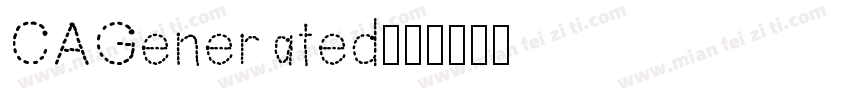 CAGenerated字体转换