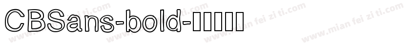 CBSans-bold字体转换