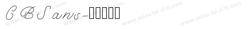 CBSans字体转换
