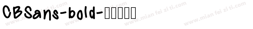 CBSans-bold字体转换