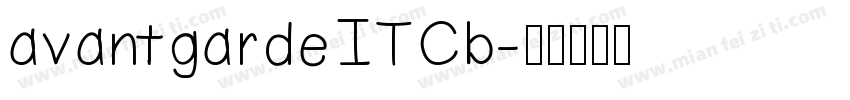 avantgardeITCb字体转换