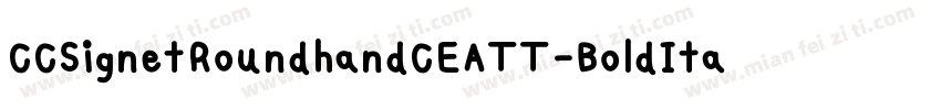 CCSignetRoundhandCEATT-BoldItal字体转换