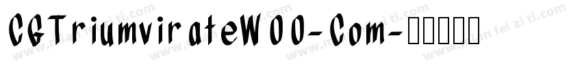 CGTriumvirateW00-Com字体转换
