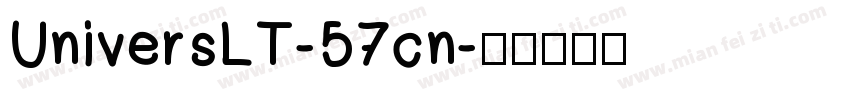UniversLT-57cn字体转换