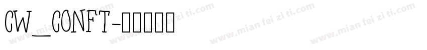 CW_CONFT字体转换