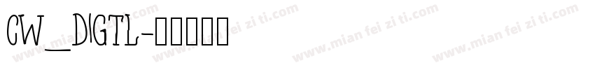 CW_DIGTL字体转换