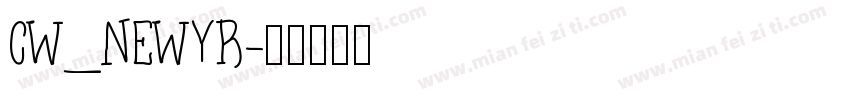 CW_NEWYR字体转换