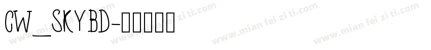 CW_SKYBD字体转换