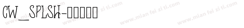 CW_SPLSH字体转换