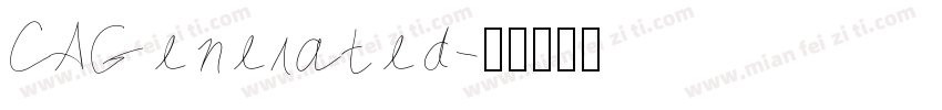 CAGenerated字体转换