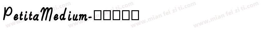 PetitaMedium字体转换