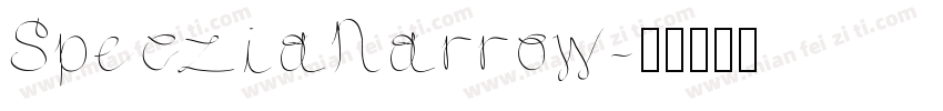 SpecziaNarrow字体转换