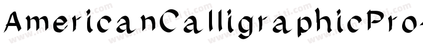 AmericanCalligraphicPro字体转换