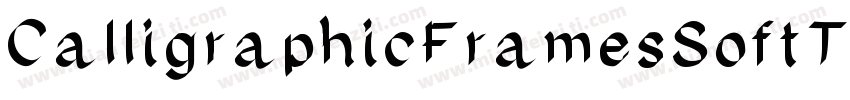 CalligraphicFramesSoftTwo-e59O字体转换