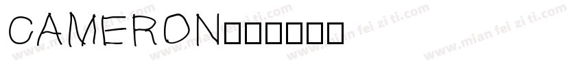 CAMERON字体转换