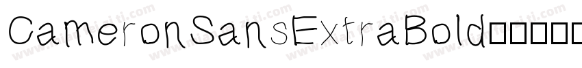 CameronSansExtraBold字体转换