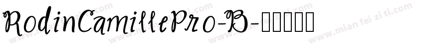 RodinCamillePro-B字体转换