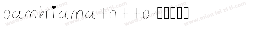 cambriamathttc字体转换