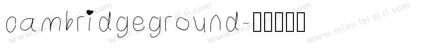 cambridgeground字体转换