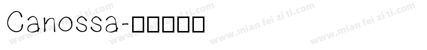 Canossa字体转换