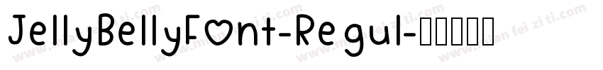 JellyBellyFont-Regul字体转换
