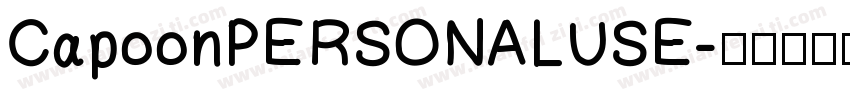 CapoonPERSONALUSE字体转换