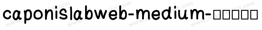 caponislabweb-medium字体转换