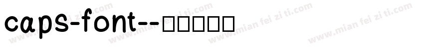 caps-font-字体转换