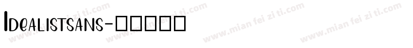 Idealistsans字体转换