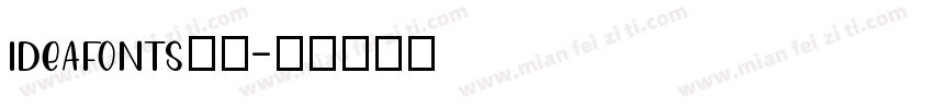 ideafonts黑楷字体转换