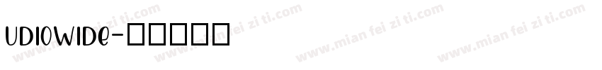 udiowide字体转换