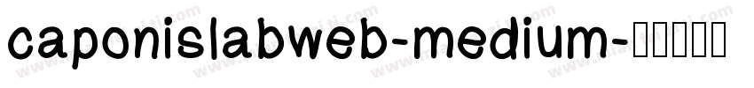 caponislabweb-medium字体转换