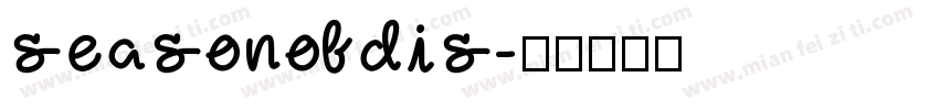 seasonofdis字体转换
