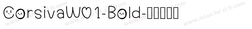 CorsivaW01-Bold字体转换