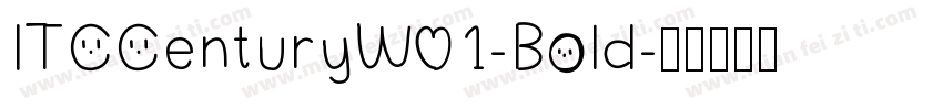 ITCCenturyW01-Bold字体转换