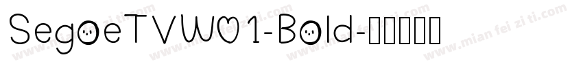SegoeTVW01-Bold字体转换