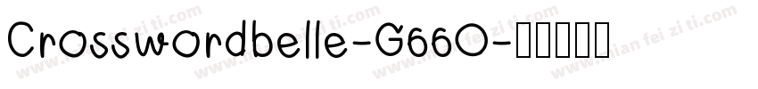 Crosswordbelle-G66O字体转换